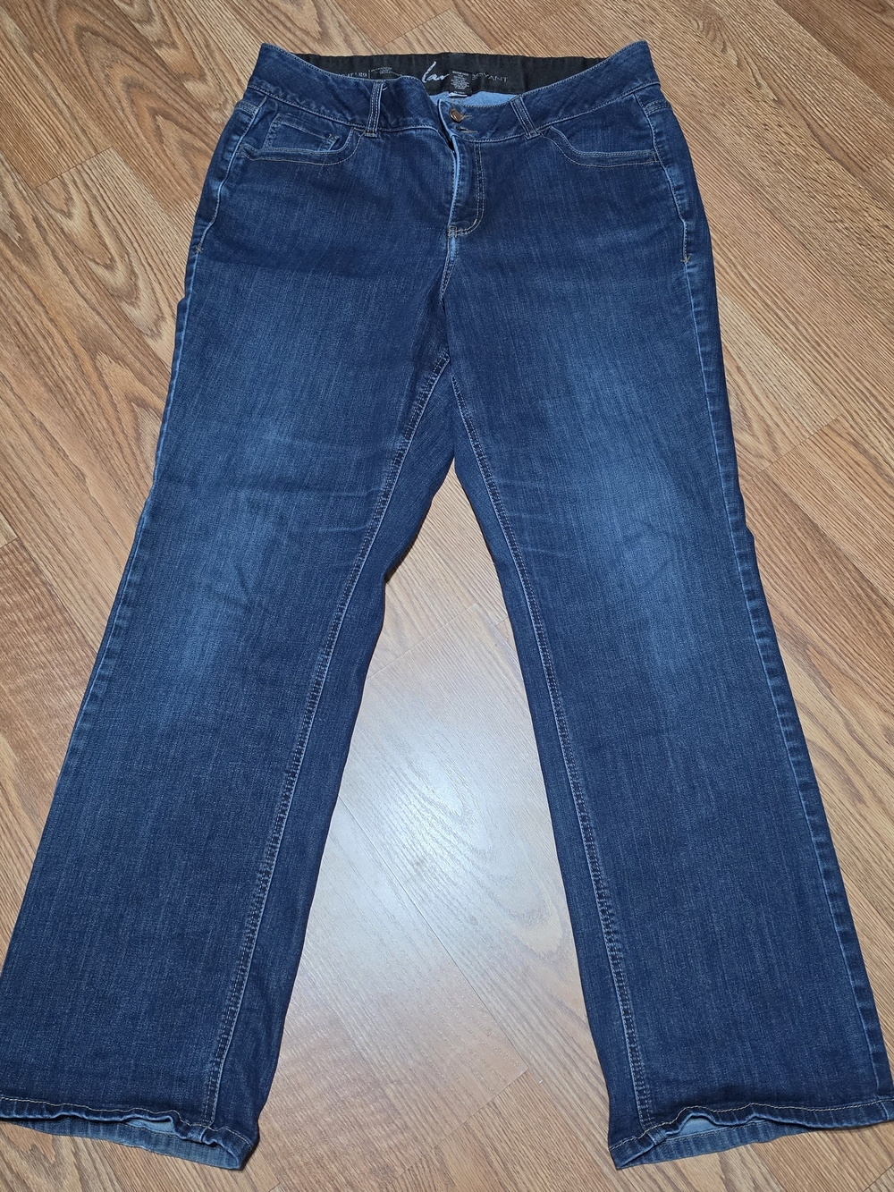 LANE BRYANT Dark Blue Women's Straight-Leg Jeans